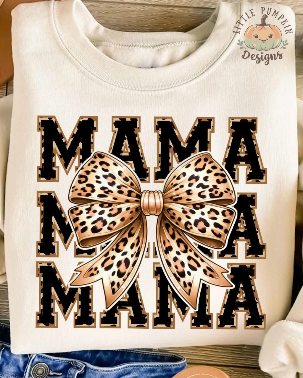Leopard Bow Mama