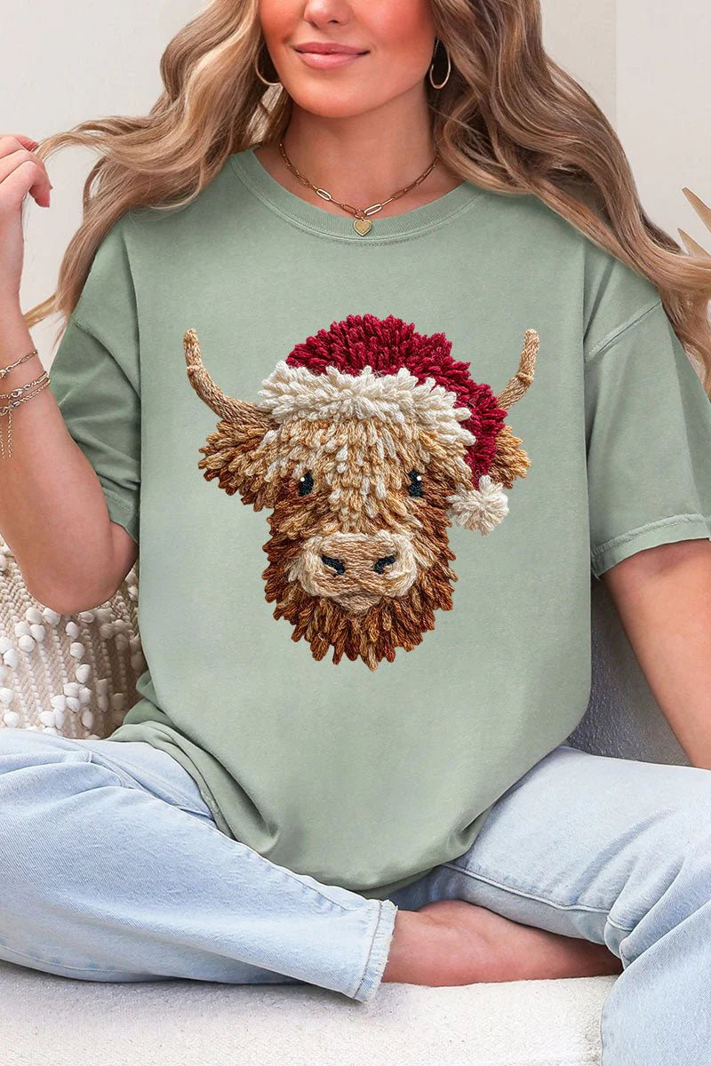 Faux Yarn Highland Cow